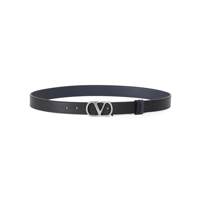 Valentino Garavani Ceinture Wendegürtel aus Kalbsleder dunkelblau