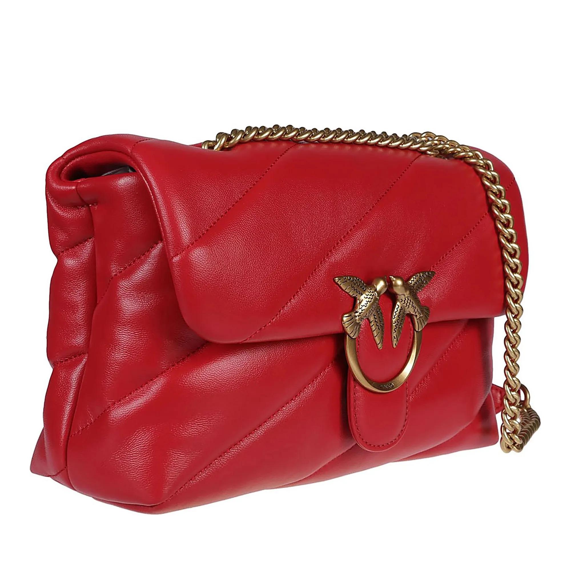 Pinko Totes & shoppers Love Classic Puff Maxi Quilt Bag Red in rood