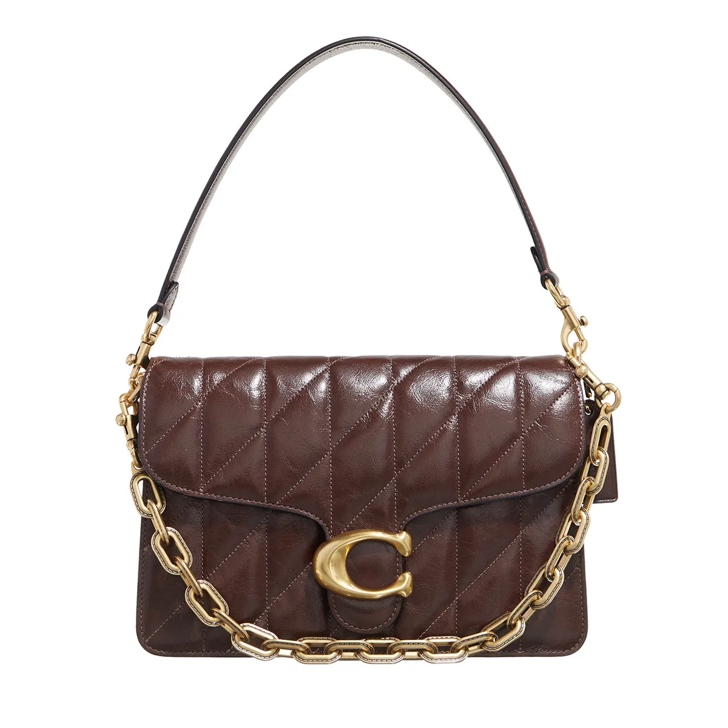 Coach Quilted Glazed Leather Chain Tabby Shoulder Bag Wi