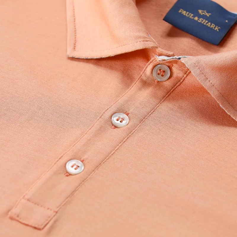 Paul & Shark Polohemd Polshirt aus Baumwolle orange(Image 4)