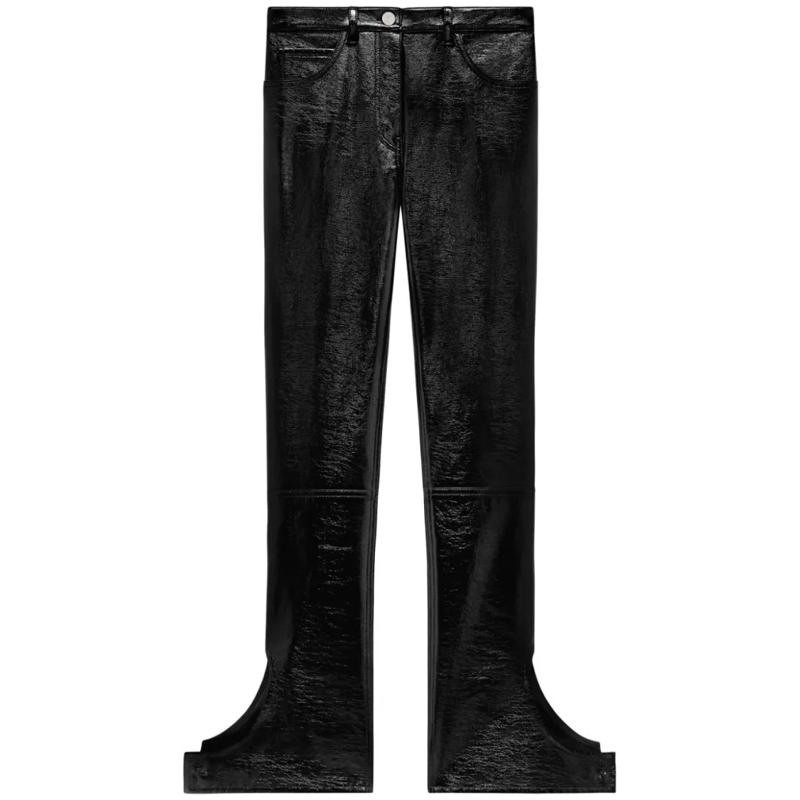 Courrèges  Cropped Flared Trousers Black
