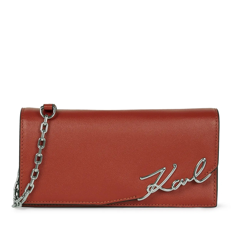 Karl Lagerfeld Geldbörse K/SIGNATURE PORTEMONNAIE ZUM UMHÄNGEN rot