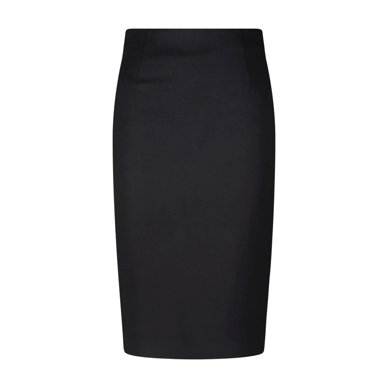 Lardini Maxirok Midi-Bleistiftrock schwarz