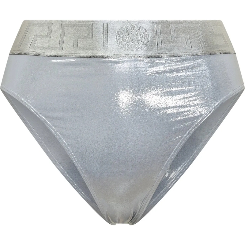 Versace  Slip Bikini Metallizzato silber