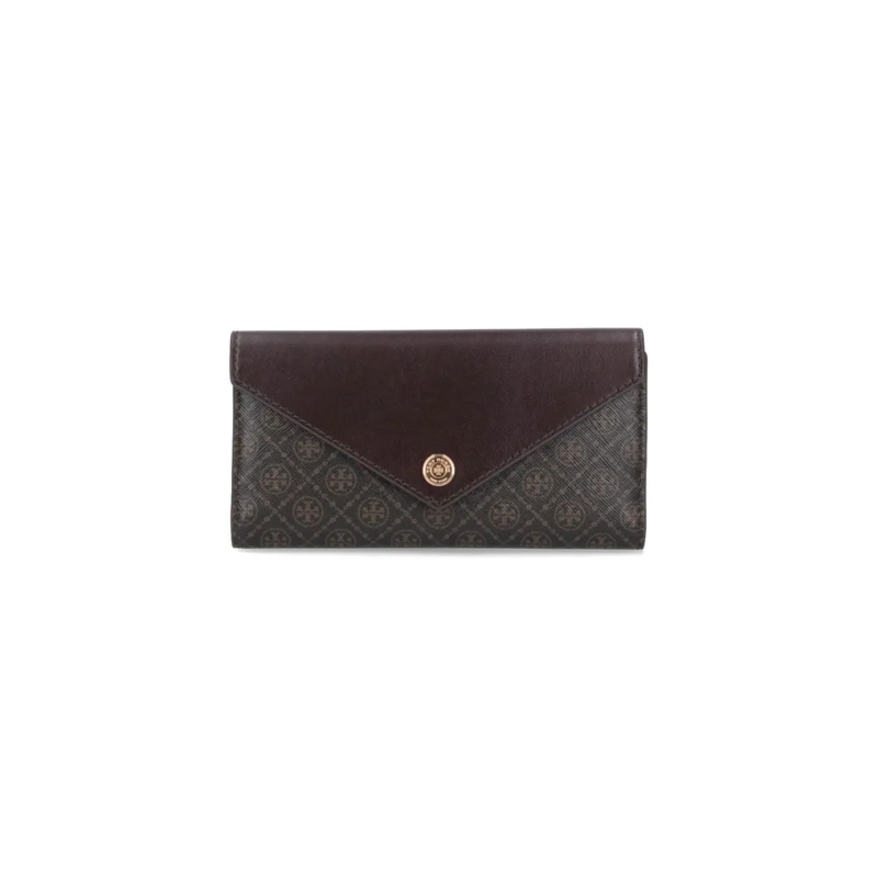 Tory Burch Geldbörse "T Monogram" Bifold Wallet – Brown Brown
