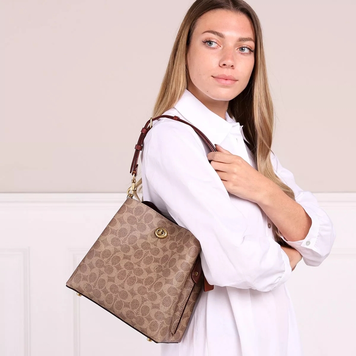 Willow Bucket Bag - Coach - Cream - Leather