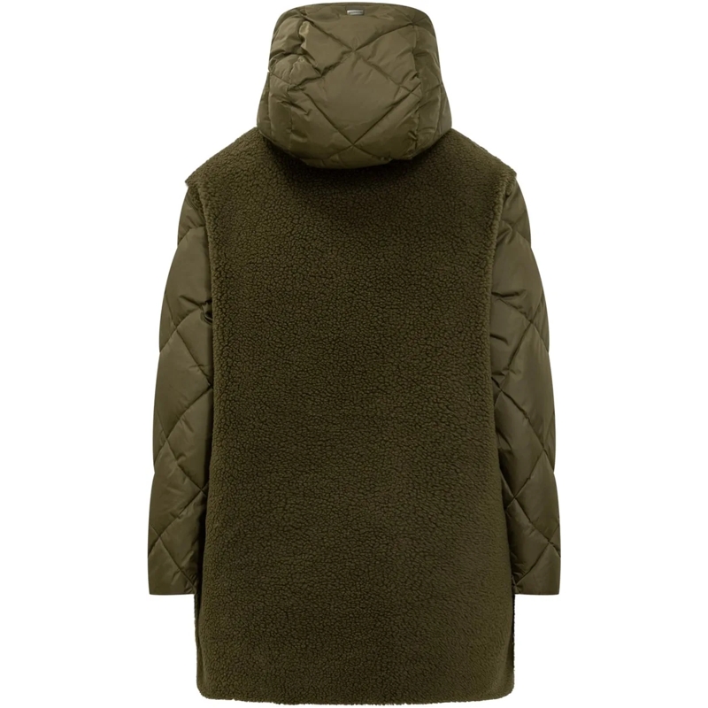 Herno Parka Herno Parka Verde con Dettagli in Shearling grün(Image 2)