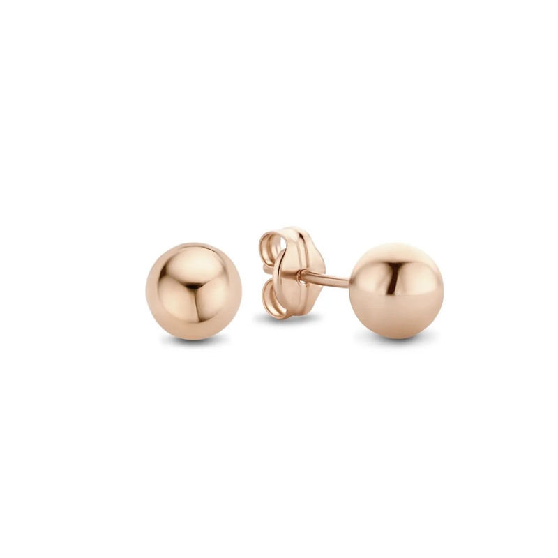Isabel Bernard Creolen La Concorde Aurore 14 Karat Ear Studs With Sphere Rose Gold