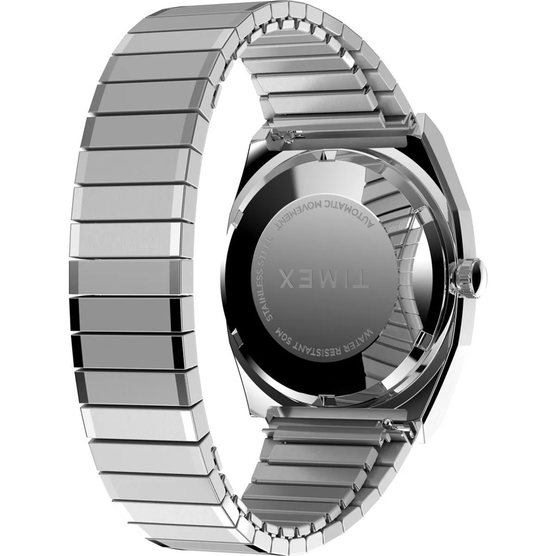 Timex Automatikuhr Mechanische Automatikuhr Timex Automatic 1983 E Li silber(Image 6)