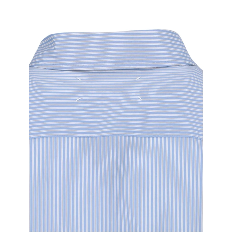 Maison Margiela Hemd Sophisticated Blue Shirt With Classic Collar Blue