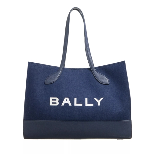 Bally Bar Keep On Ew Multimarine+Oro Shopping Bag