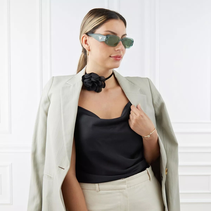 Prada 0PR 17WS 49 11R10E Transparent Sage Sonnenbrille