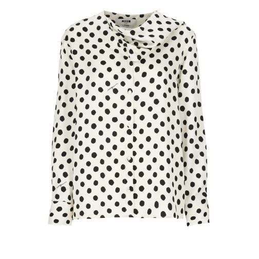 MSGM Hemden Viscose Shirt Neutrals