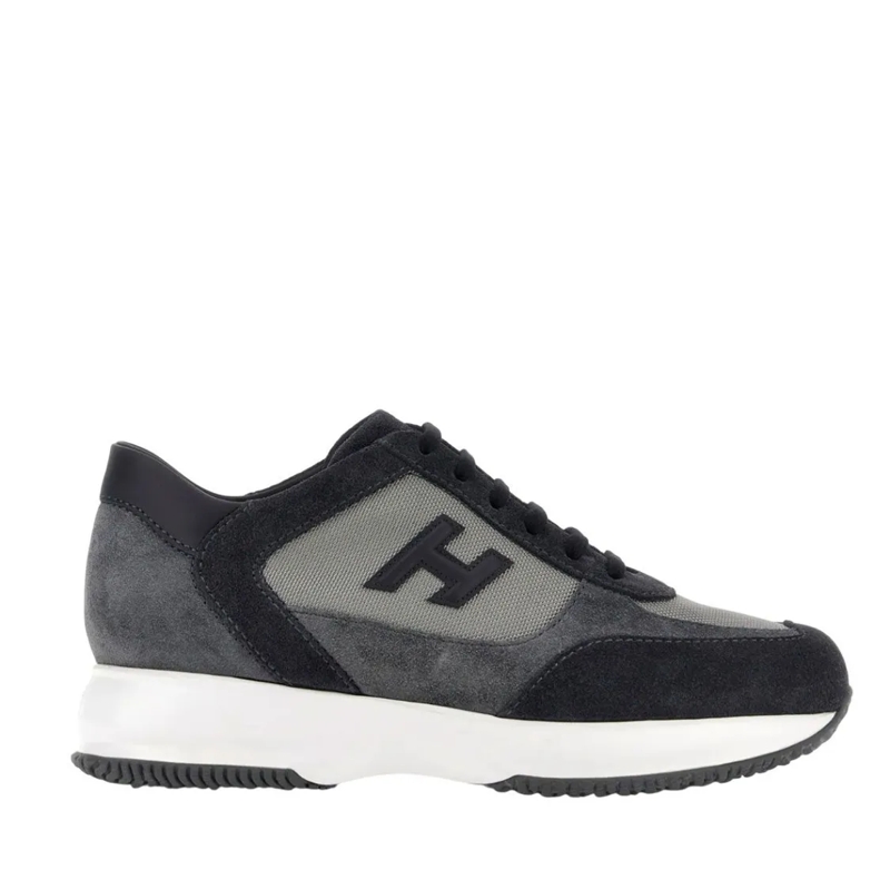 Hogan Lage-top sneaker Dynamic Lace-Up Sneakers With Textured Sole Black