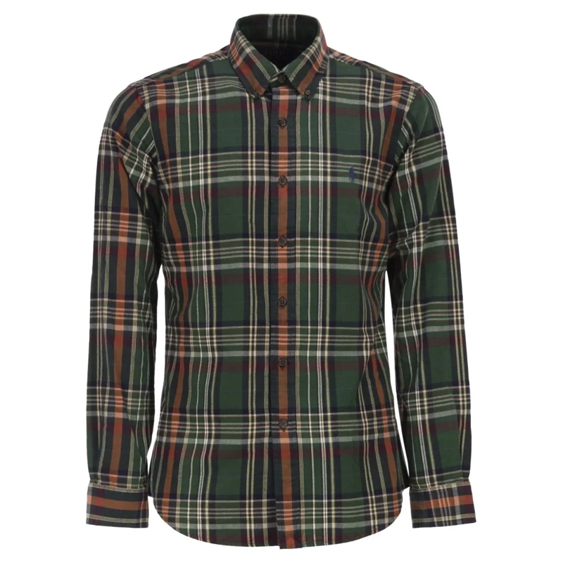 Polo Ralph Lauren Hemd Custom-Fit Checked Oxford Shirt Green