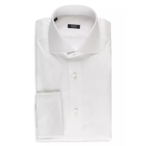 Barba White Cotton Shirt White 