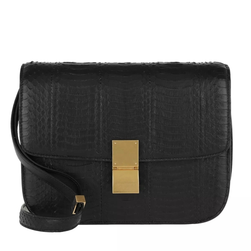 Celine Medium Classic Box Shoulder Bag Black Crossbody Bag