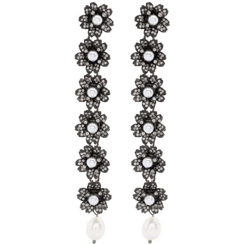 Roger Vivier Créoles Bijoux Black schwarz