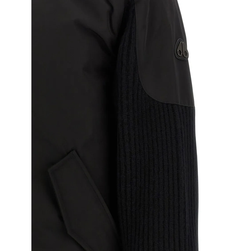 Moose Knuckles Veste de transition 'Magnus Knit Hybrid' Bomber Jacket Black(Image 8)