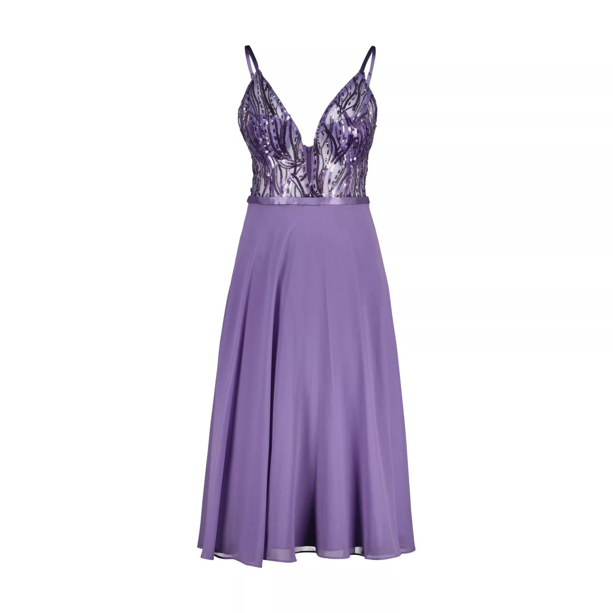 Vera Mont - Cocktailkleid mit Paillettenbesatz 47702364094810 - Größe 36 - purple