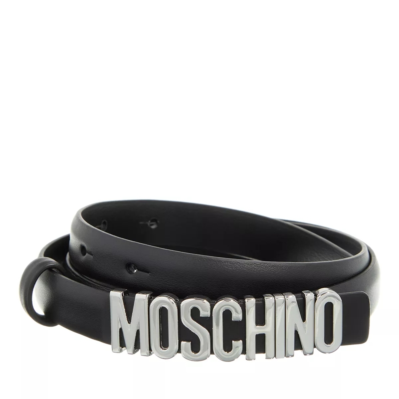 Moschino Ledergürtel Belt Black