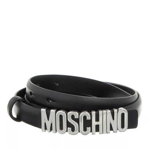 Moschino Belt Black Läderskärp