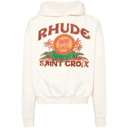 Rhude Hoodie St. Croix Cotton Hoodie White