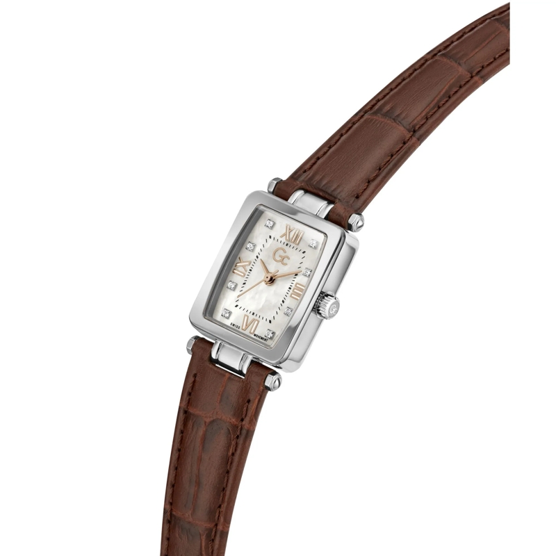 GC Quarzuhr Quarz-Analoguhr Gc Plaza Mini braun(Image 4)
