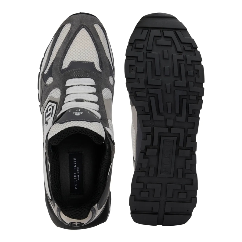 Philipp Plein Low-Top-Sneaker Mit diesen Predator-Sneakern in Lo-Top-Form aus ge grau(Image 4)