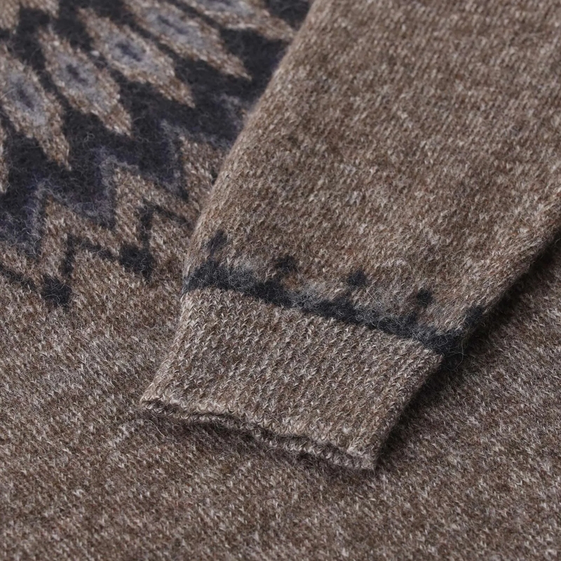 Roberto Collina Pullover Pullover aus Alpaka-Woll-Mix braun(Image 3)