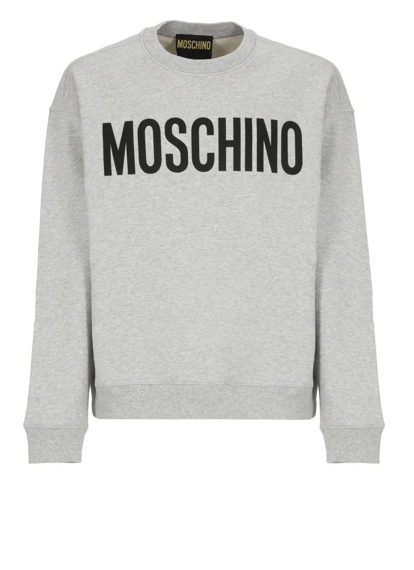 Moschino - Sweatshirt With Logo - Größe XL - grau