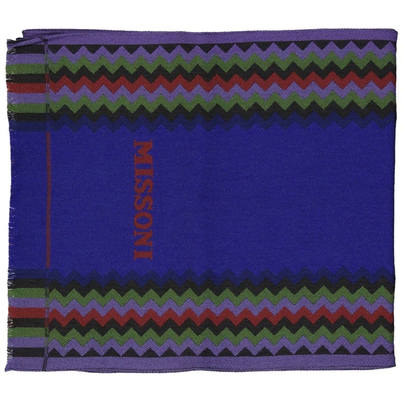 Missoni T-Shirt MISSONI Wool Scarf blau