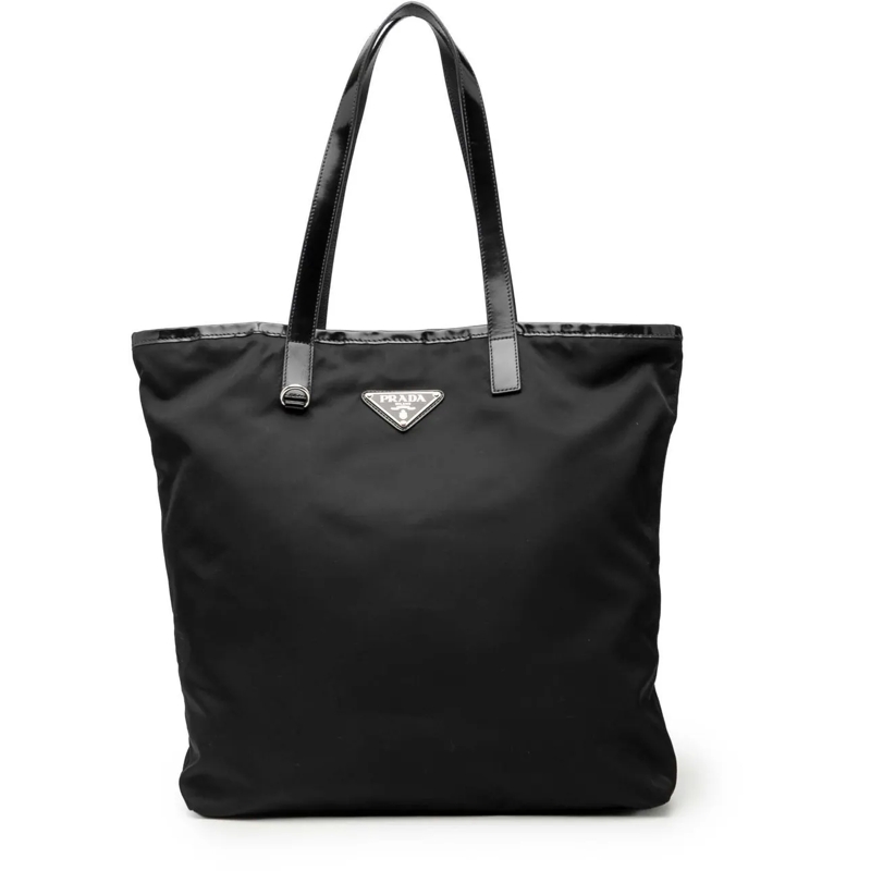 Prada Shopper Tessuto Tote schwarz