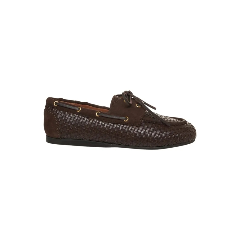 BILLI BI Ballerines Britney' Leather Loafers Black