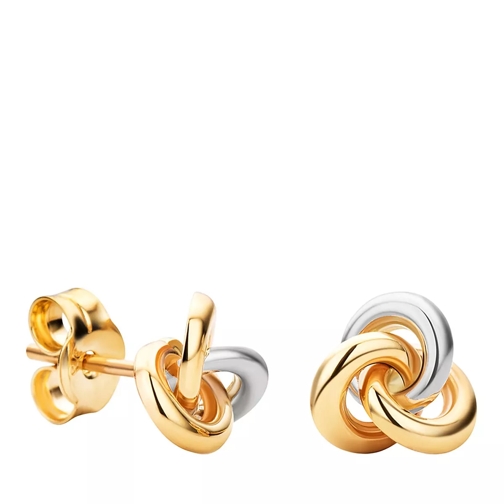 BELORO Stud Earring 9Kt Bicolor Gold Stud