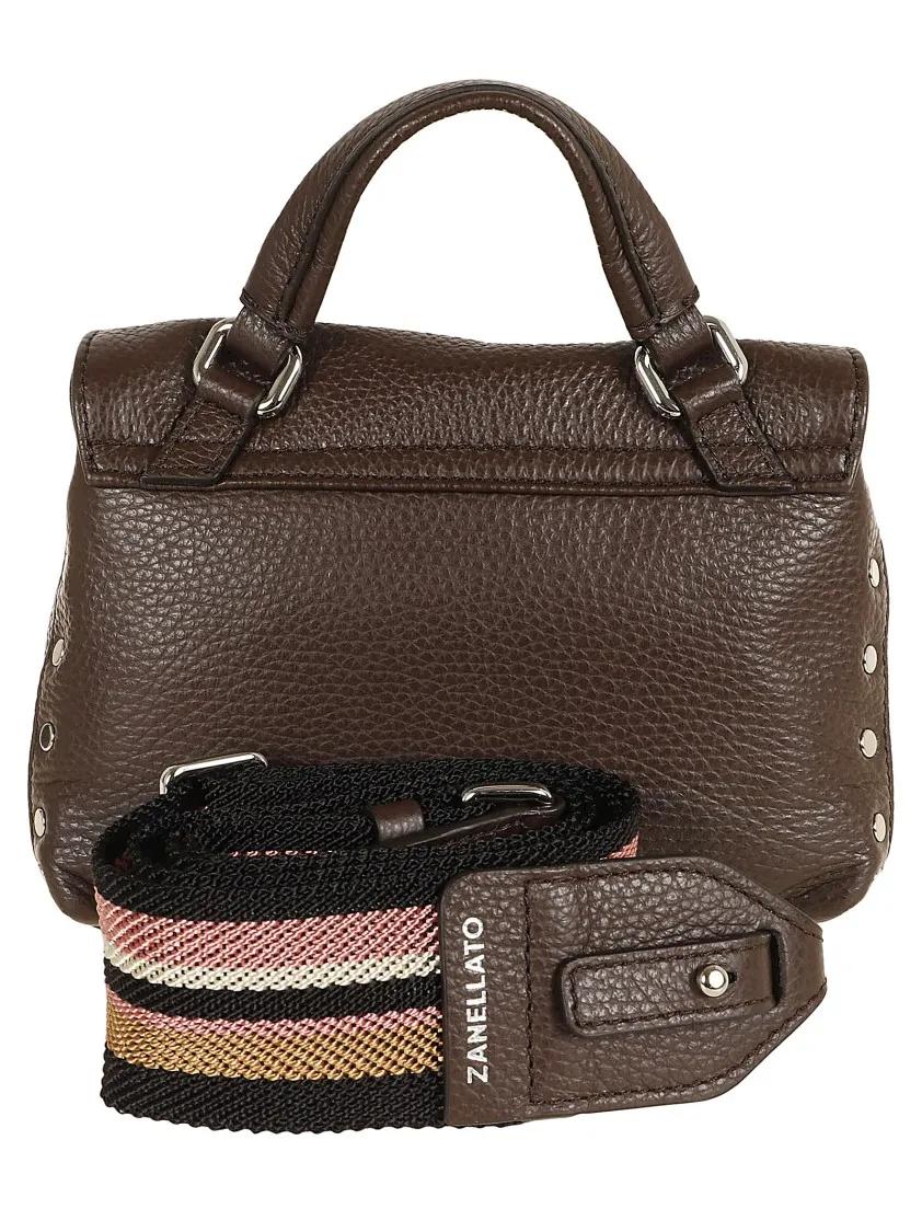 Zanellato Shoppers Brown Postina Daily Giorno Baby Shoulder Bag in bruin