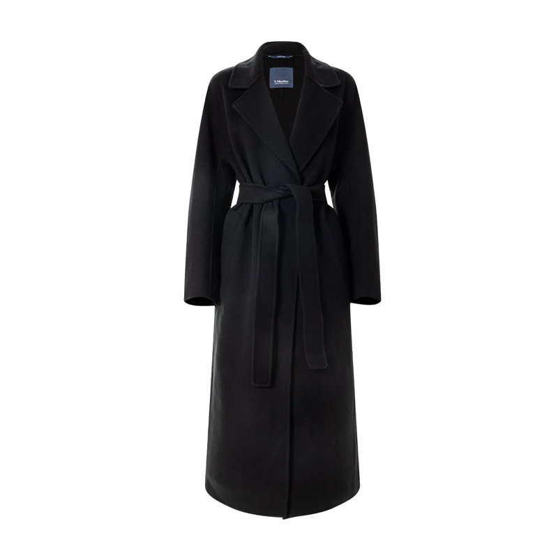 S Max Mara Mantel Mantel Penelope aus Schurwolle schwarz