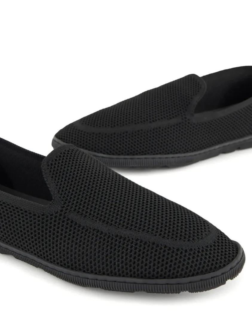 Thumbnail - Giorgio Armani Loafer - Slip-On Loafers With Breathable Mesh Upper - Gr. 12 - in Schwarz - für Damen