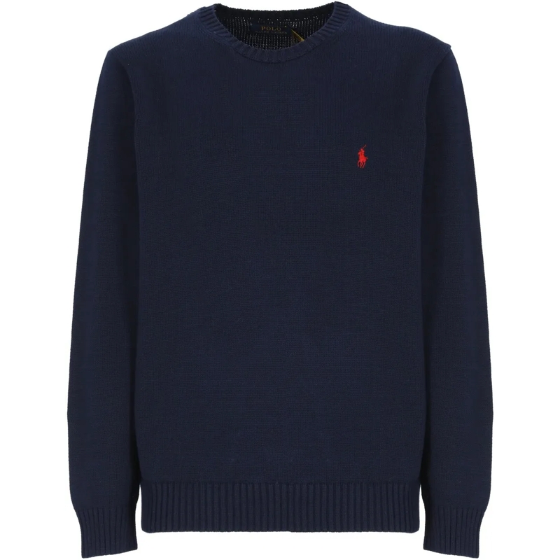 Polo Ralph Lauren  Strickpullover mit gesticktem Logo Dunkelblau