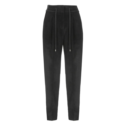 Peserico  Ribbed Trousers Black