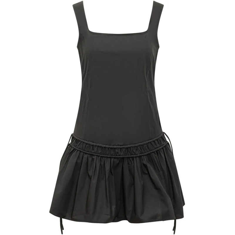 Pinko Minikleid Abito Smanicato con Gonna Arricciata schwarz