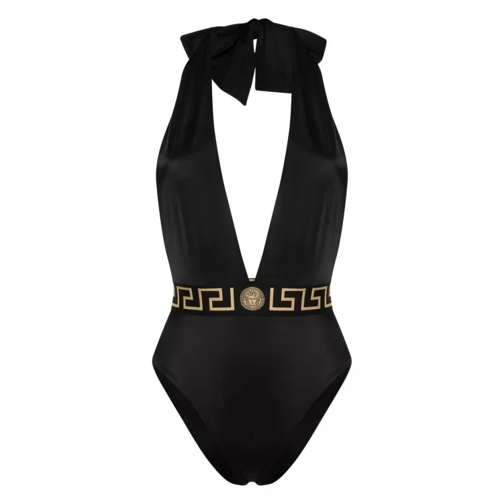 Versace  Black Greca Swimsuit Black