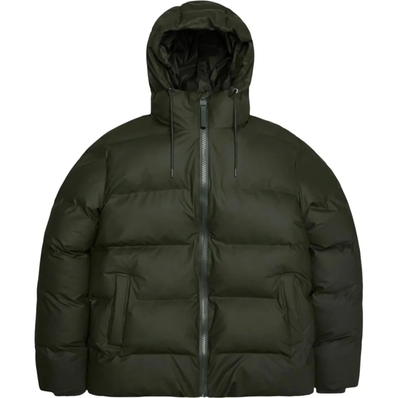 Rains Daunenjacke Giacca Alta Puffer W3 Verde grün