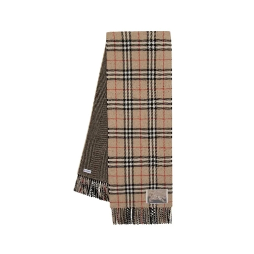 Burberry Leichter Schal Check Scarf - Cashmere - Beige Brown