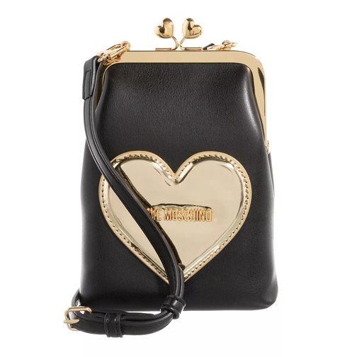 Love Moschino Slg Golden Heart Fantasy Color Wallet On A Chain