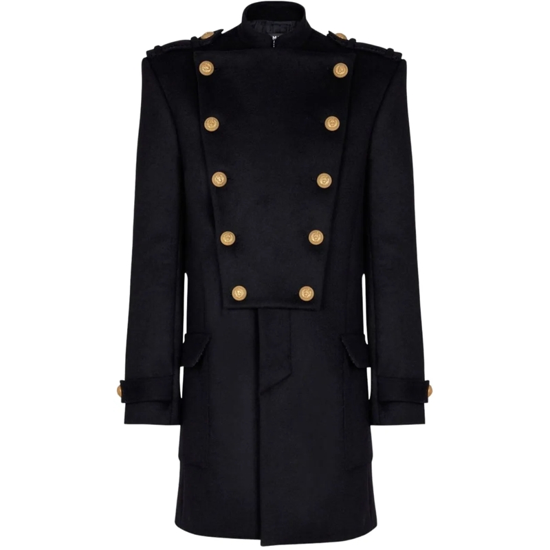 Balmain Doudoune Coats Black schwarz