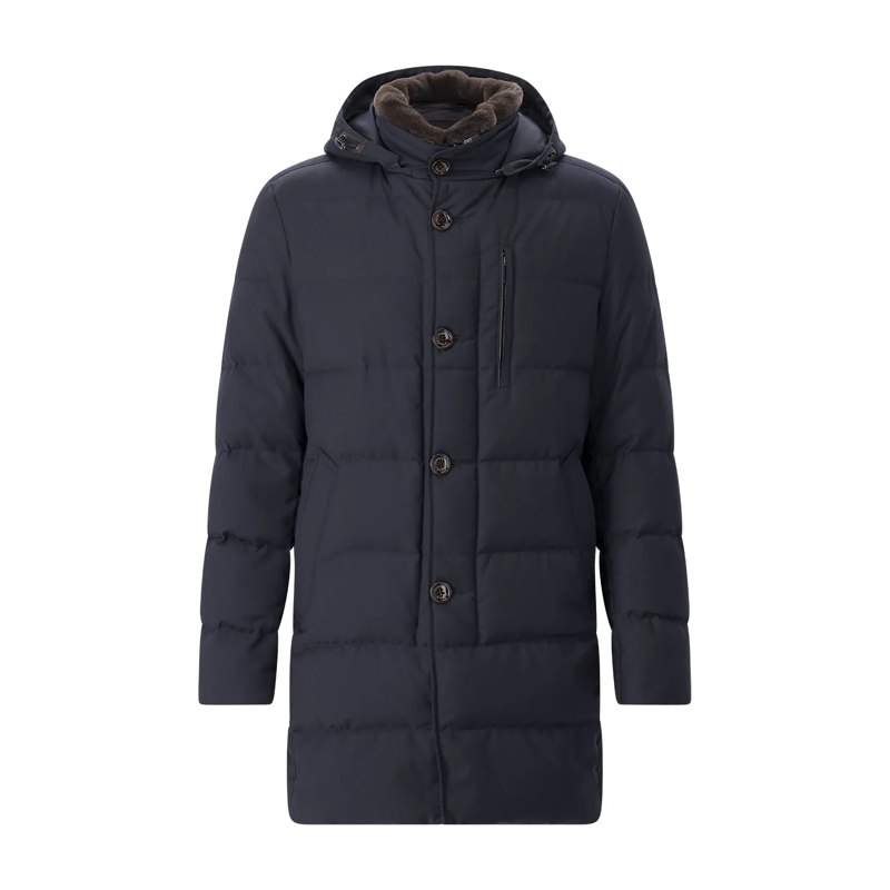 Gimo's Wintermantel Parka aus Viskose-Mix dunkelblau(Image 6)