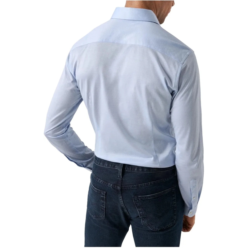 Eton  Eton Filo De Scozia Oxford Shirt Lange Mouw Overhe blau(Image 4)