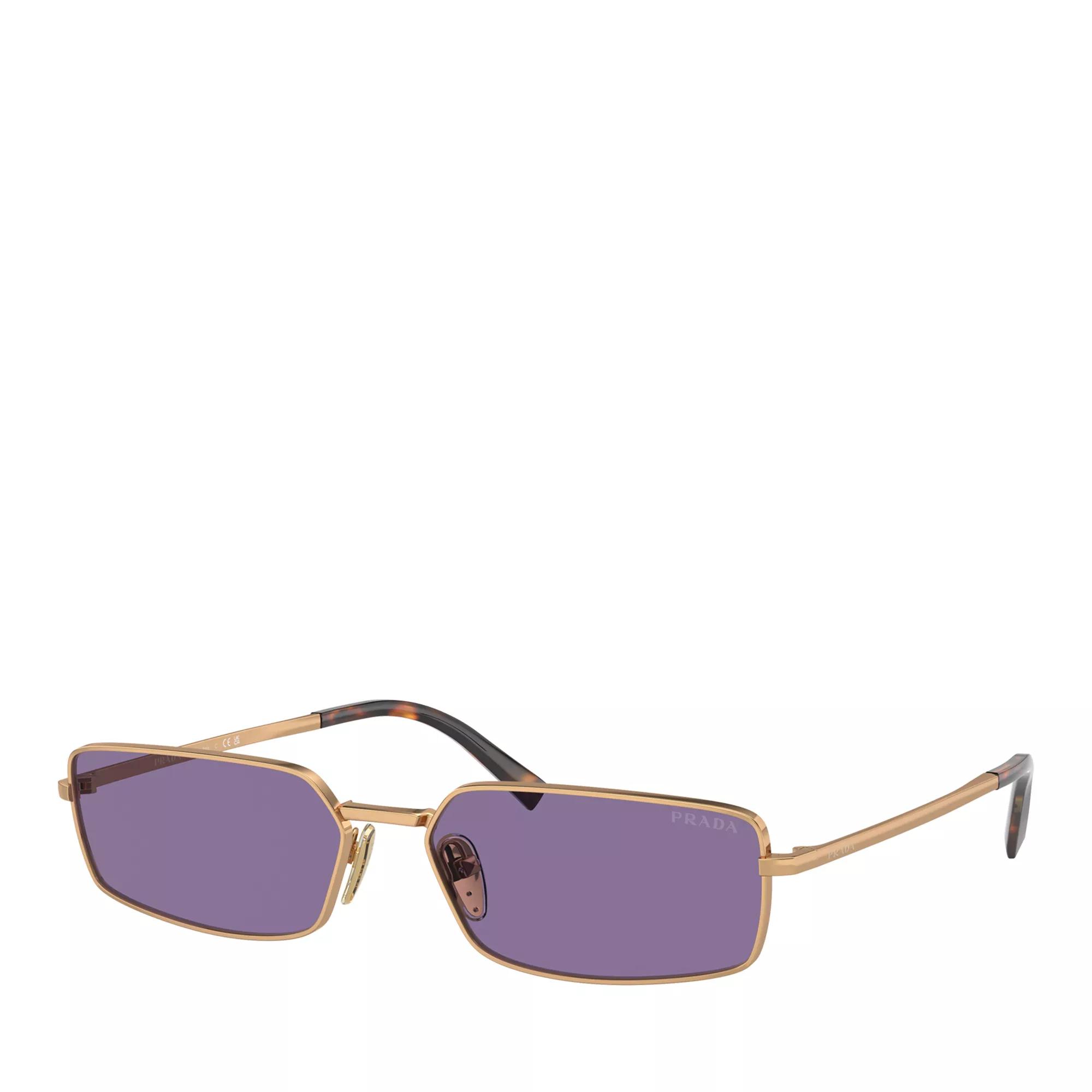 Prada Sonnenbrille - 0PR A60S 59 7OE01O - Gr. unisize - in Goldbraun - für Damen