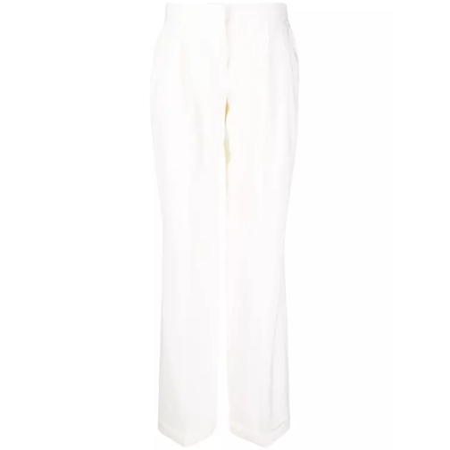 Alexander McQueen White Wide-Leg Tailored Pants White 